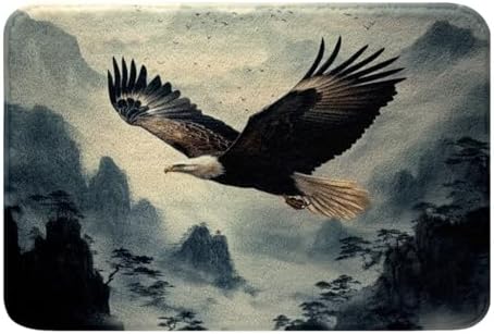 Eagle Bathroom Rugs 16X24 Non Slip Beige