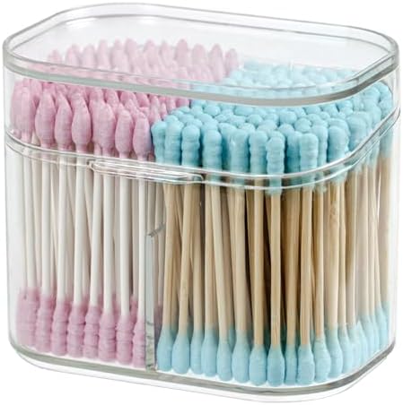 ZEXALOR Clear Bathroom Organizer 2-Size Essentials Set