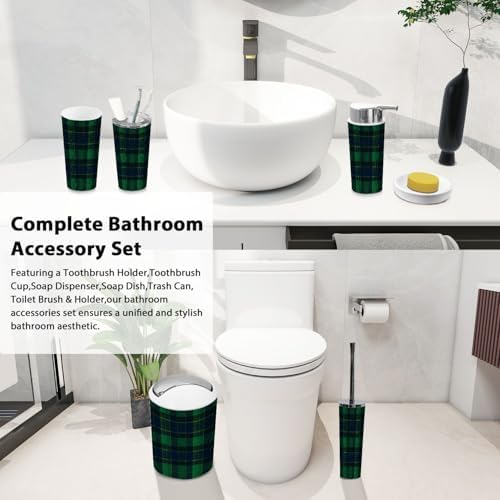 Boho Bathroom Accessory Set 6 Piece 1