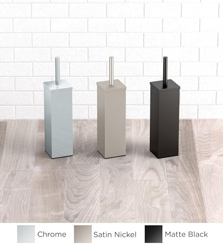 Gatco 1488MX Matte Black Toilet Brush Holder 1