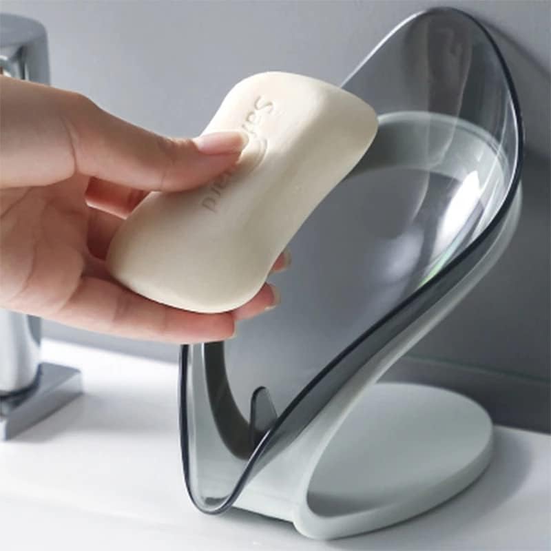 Helenhouse Leaf Shape Non-Slip Soap Holder
