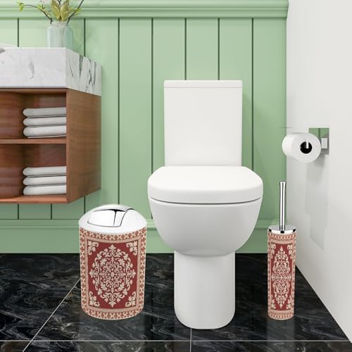 Boho Bathroom Accessory Set 6 Piece Modern Design