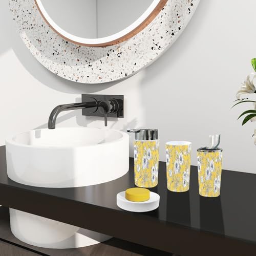 Boho Rose HIPS Bathroom Accessory Set 6 Piece