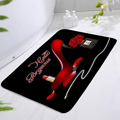Fashion Girl Bath Mat 16x24 Inch Modern Design