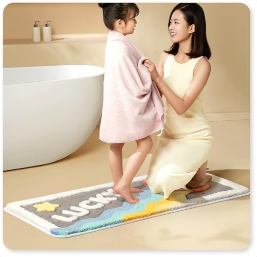 Tyrafry Cute Space Bath Rug Mat 16x31