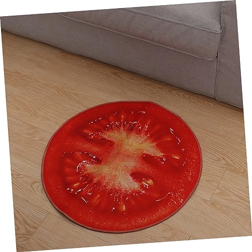 SOLUSTRE Round Non Slip Fruit Print Bath Mat