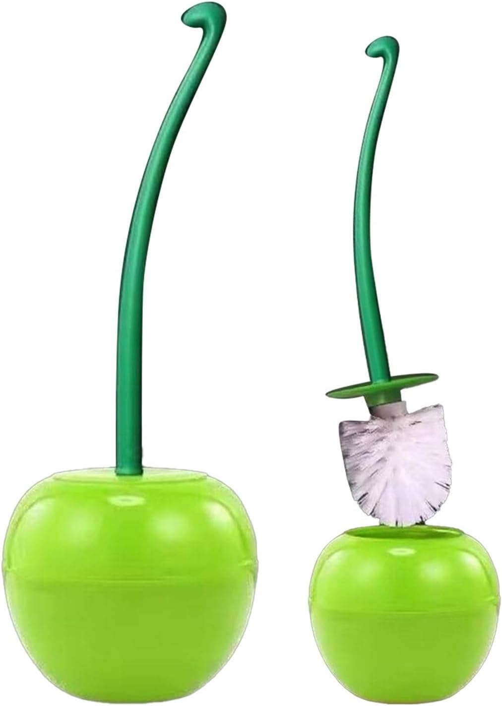 Red Cherry Toilet Brush with Wall Mount Holder