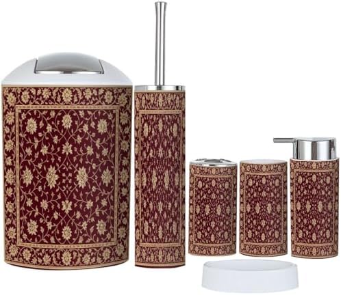 Boho Christmas Bathroom Accessories Set 6 Piece