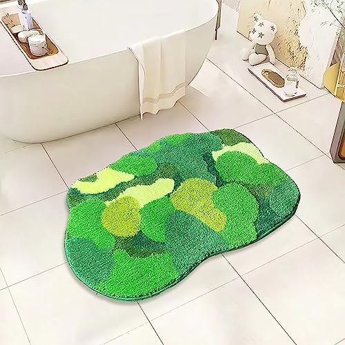 Grass Green Moss Bath Mat 315x236 Non Slip