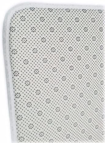 AMonamour Bath Mat with Red Flowers Design
