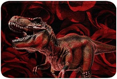 HSTDUNYE Dinosaur Bath Rug 16x24 Non-Slip Soft Carpet