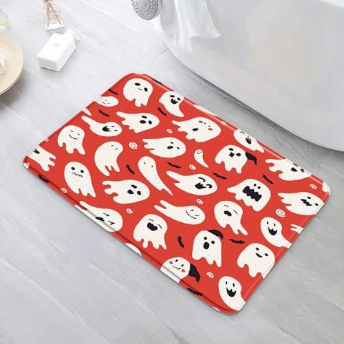 Halloween Ghost Bath Mat 16x24 Inch 1