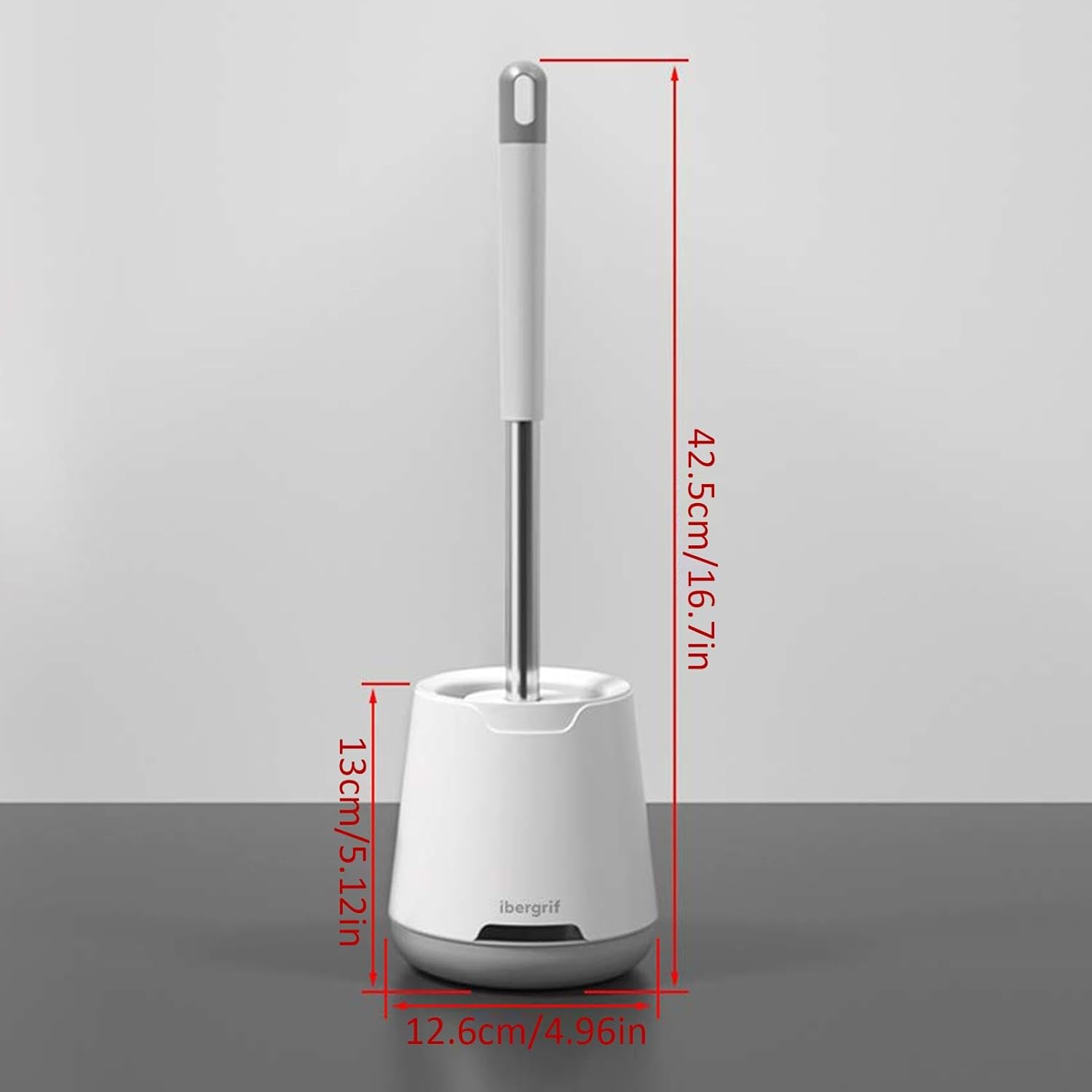Nkmujil Toilet Brush Holder Set - Drip-Free Slip-Resistant