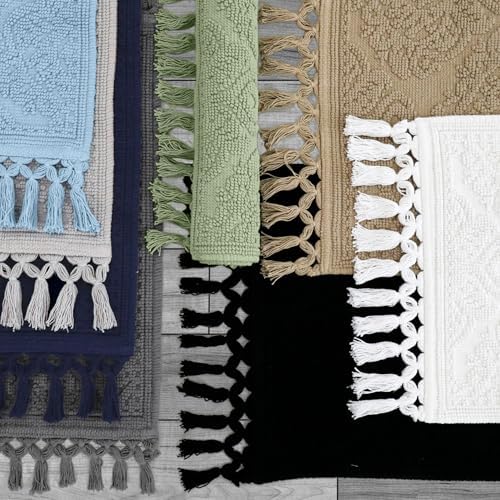 Jean Pierre Ricardo Bath Mats Set of 2 Ivory 1