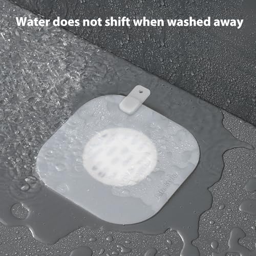 OKeanu Silicone Floor Drain Anti-Odor Mat 2 Pack White