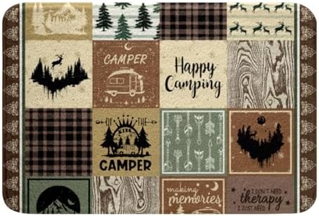Erosebridal Rv Camper Theme Bathroom Rug Set 16x24