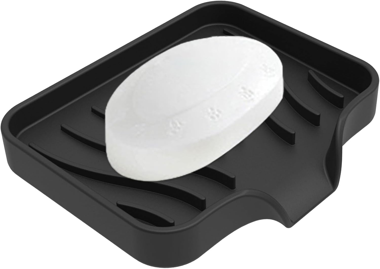 Kitchen Sink Soap Sponges Tray Self Draining Silicone Soap Holder