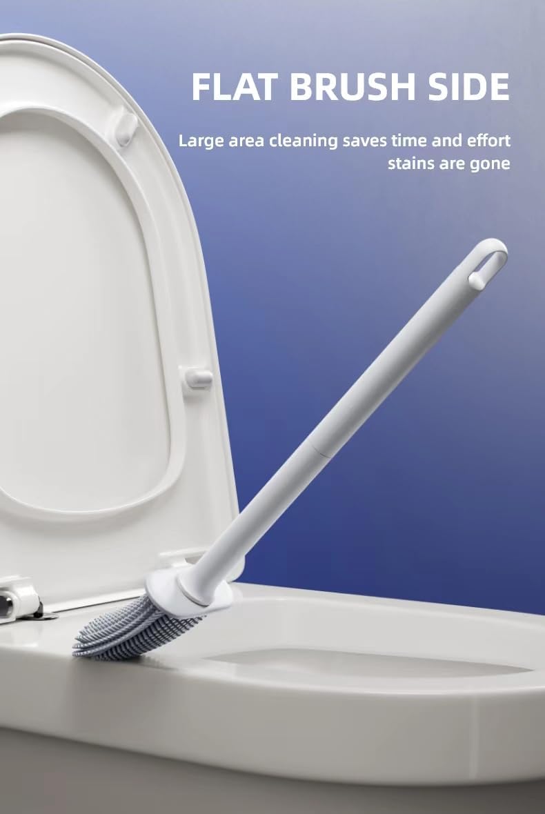 HEYPAL Toilet Brush and Holder Set White