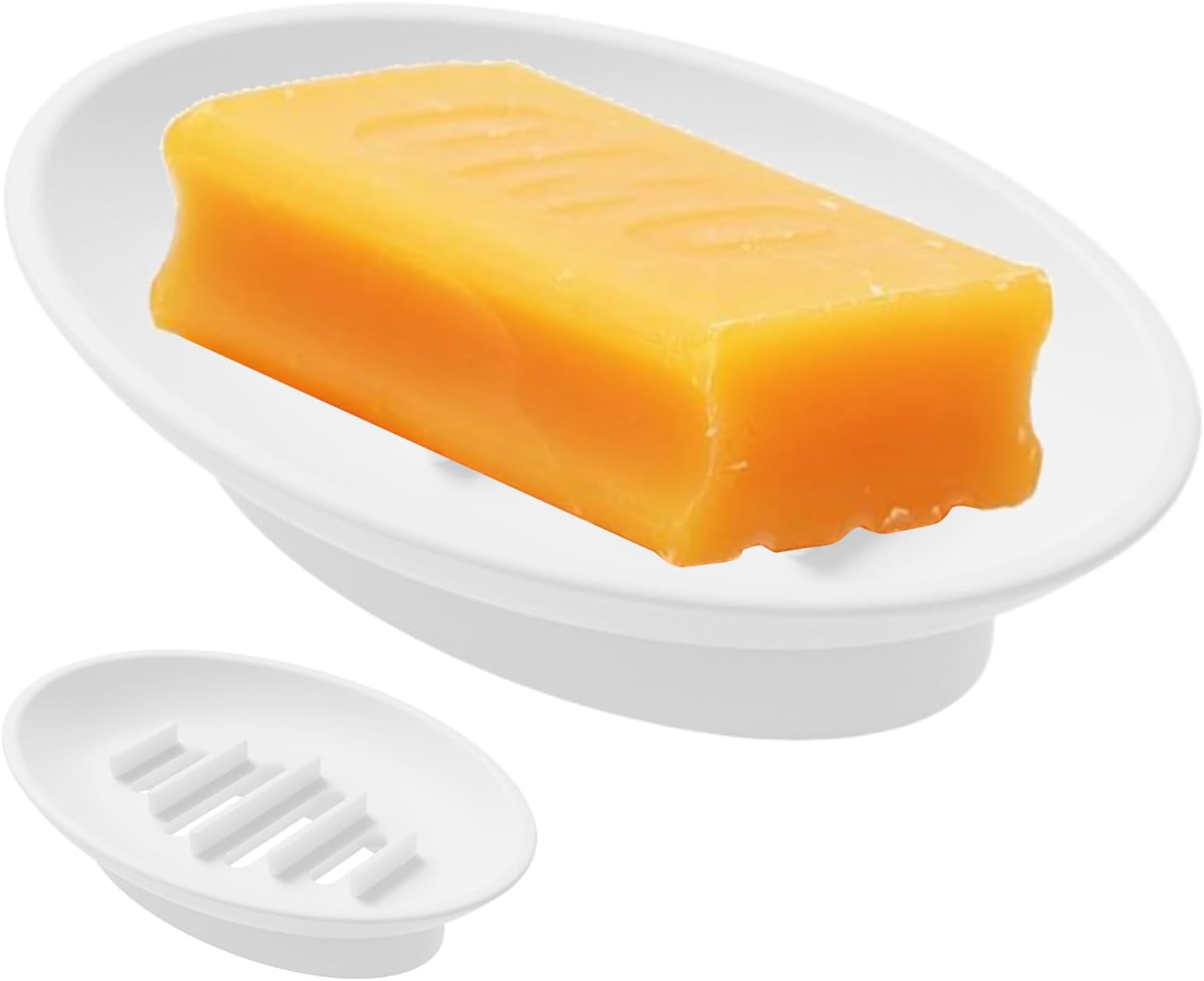Silicone Soap Dish Holder for Shower and Kitchen