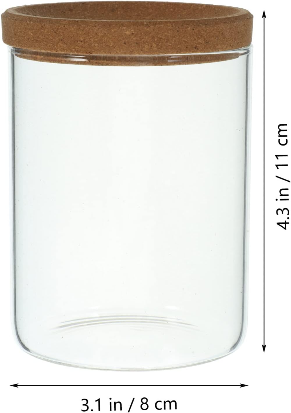 Alipis Glass Cotton Ball Holder Bathroom Jars with Lids