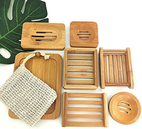 HUKK Bamboo Soap Dish with Water Drainage