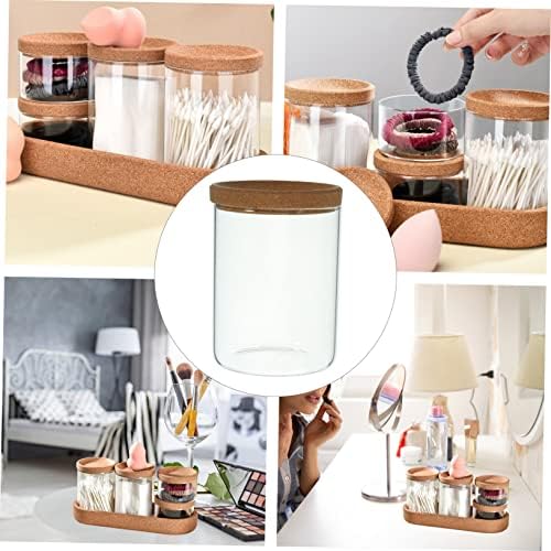 Delicate Bamboo Storage Canister with Clear Lid