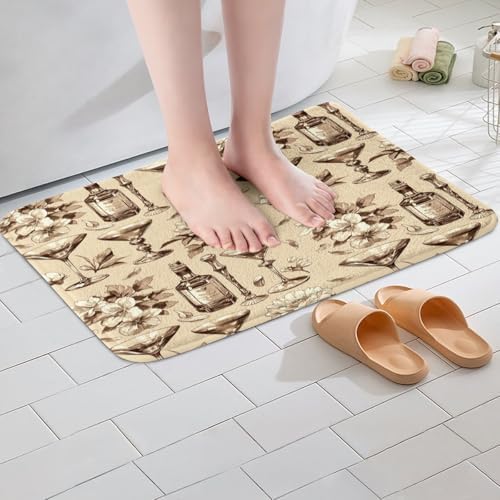 Feelyou Kids Western Wine Bath Mat 16x24 Inch