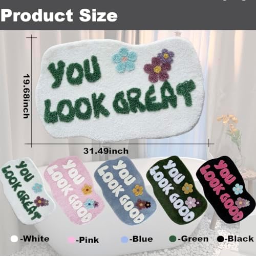 You Look Good Bath Mat Soft Non-Slip Microfiber Rug