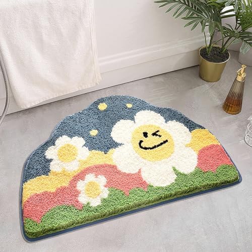 Soft Thick Microfiber Bath Mat with Non Slip Design