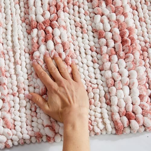 Luxury Dusty Rose Plush Bath Rug