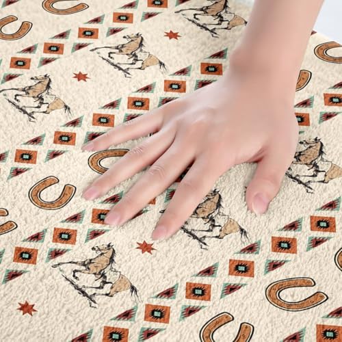 Feelyou Wild Western Cowboy Bath Mat 16x24 Striped