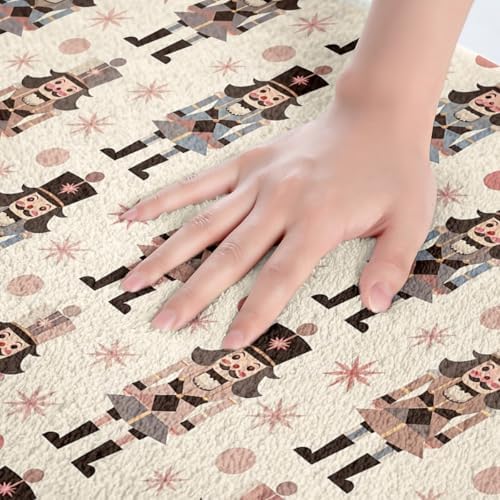 Feelyou 16x24 Inch Khaki Nutcracker Bath Mat