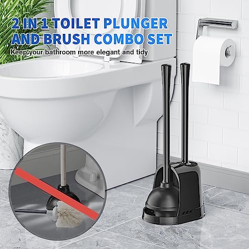 LOVLOY 3PCS Toilet Plunger and Brush Set 1
