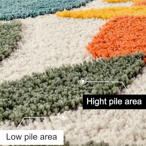 Uphome Colorful Abstract Leaves Bath Rug 1