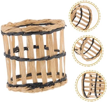 BRIGHTFUFU Handmade Woven Glass Cup Cover 1pc