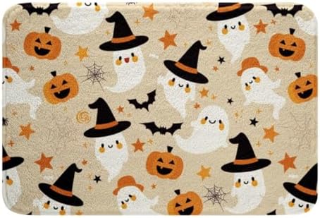 jejeloiu Halloween Bath Mats 16x24 Non-Slip Shaggy