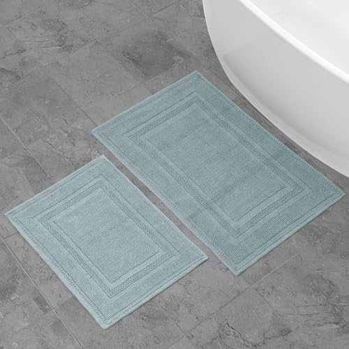 Jean Pierre Cotton Stonewash Racetrack Bath Rug Set