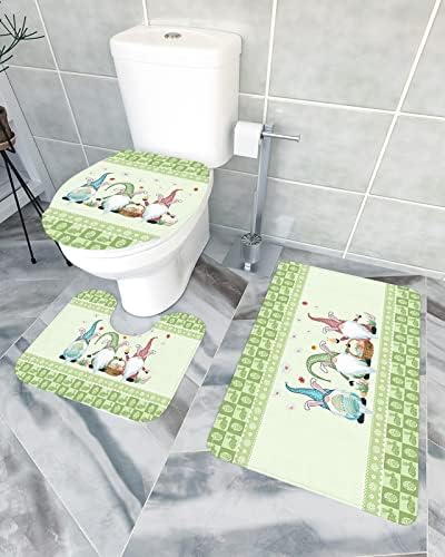 YESOF66 3 Piece Bathroom Rug Set with Non-Slip Anti-Slip Design 1