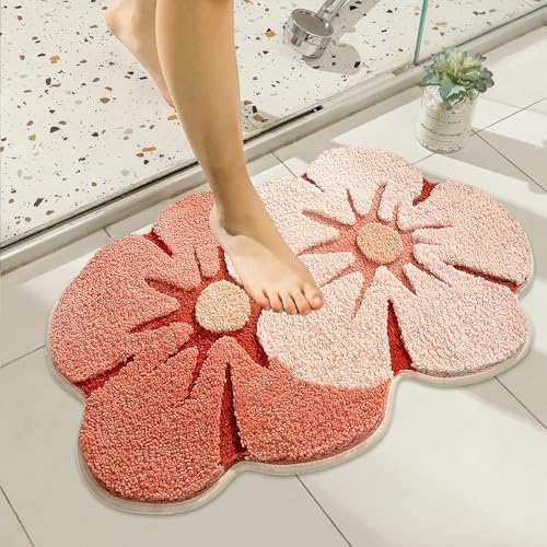 Soft Thick Microfiber Bath Mat with Non Slip Design