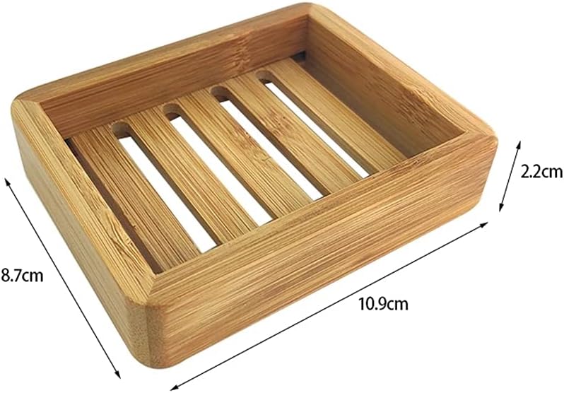 HUKK Bamboo Soap Dish with Water Drainage