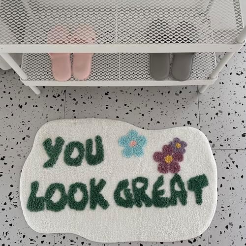 You Look Good Bath Mat Soft Non-Slip Microfiber Rug