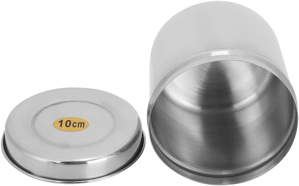 Restokki Stainless Steel Cotton Ball Holder with Lid