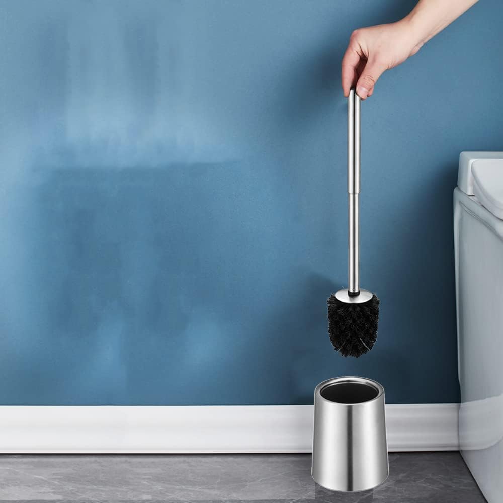 Brushed 304 Stainless Steel Toilet Brush Set with Holder
