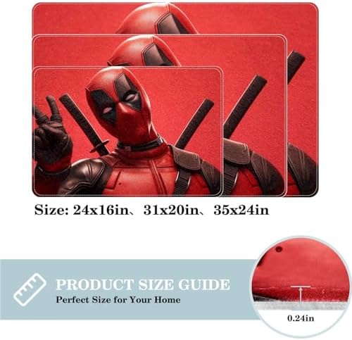 Deadpool Door Carpet Bath Rug 60x40cm