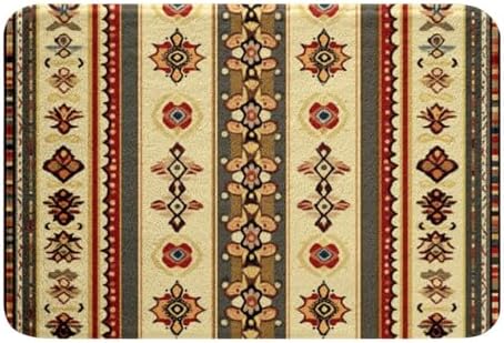 Feelyou Striped Boho Bath Rug 16x24