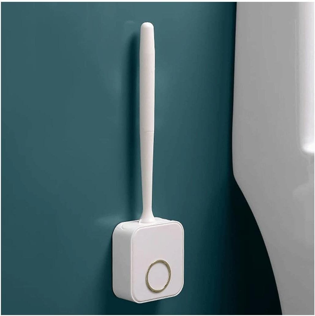 PEKJI Modern Silicone Bristles Toilet Brush with Holder
