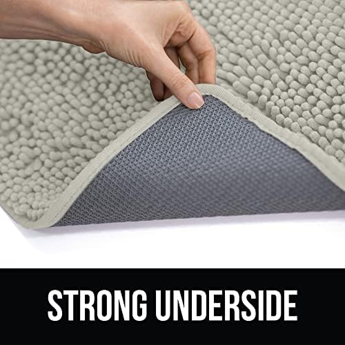 KANGAROO Chenille Bath Rug Shaggy Shower Mat 24x17 Cream