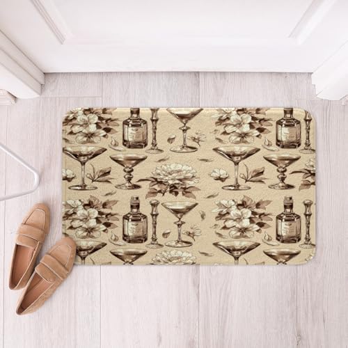 Feelyou Kids Western Wine Bath Mat 16x24 Inch