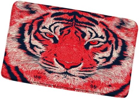 Tiger Bath Mat Abstract Art Design 16x24 Inch