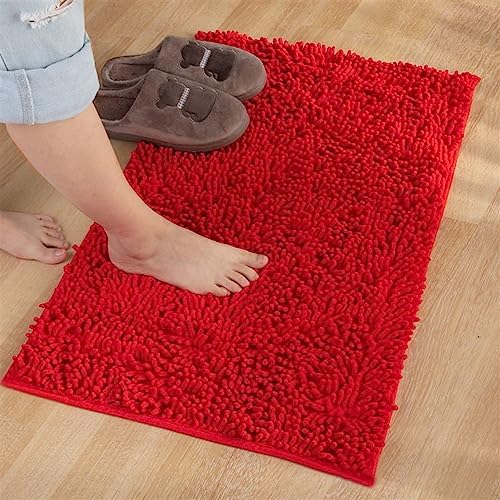 Reyox Thick Chenille Bath Mat Non Slip Fast Dry